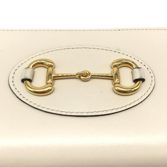 Authentic Gucci Horsebit Cream Zip Around Leather Gold Hardware - Picture 6 of 10